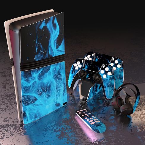 PlayVital Full Set Skin Stickers for ps5 Pro Console Digital & Disc, Vinyl Decal Wrap Accessories for ps5 Controller & Headset & Charging Station & Media Remote, Killing Clown in Kuwait