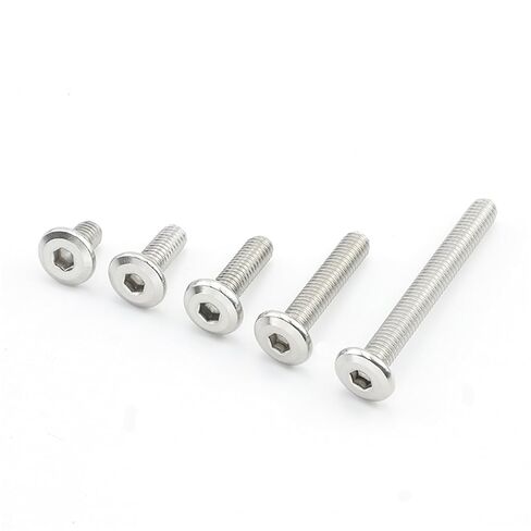 Stainless Steel Flat Head Allen Screws - M4 M5 M6 M8 - 3-30 Pieces Countersunk Hex Socket Screws for Furniture (60mm, M5 10pcs) in Kuwait