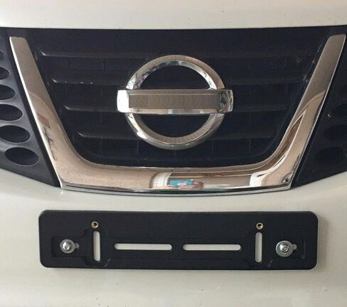 Front License Plate Tag Holder Mounting Adapter Bumper Kit Bracket for Nissan (All Models) Quantity Discount (9.45$ to 5.60$)(Each with 6 Screws + 2 Built in Nuts) – Premium Car Set Accessories (1) in Saudi Arabia