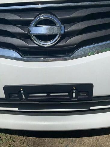 Front License Plate Tag Holder Mounting Adapter Bumper Kit Bracket for Nissan (All Models) Quantity Discount (9.45$ to 5.60$)(Each with 6 Screws + 2 Built in Nuts) – Premium Car Set Accessories (1) in Saudi Arabia