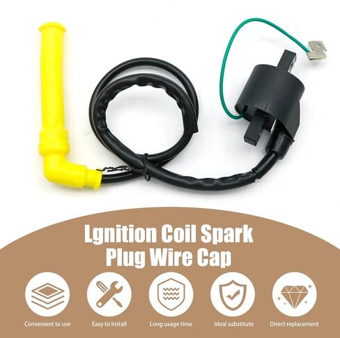 30500-HN8-003 Ignition Coil Spark Plug Wire Cap, Replacement for Honda Rincon 650 TRX650FA 4x4 2003-2005, TRX650FGA 4x4 GPScape 2004-2005, Replaces 30700-HN8-003 in Saudi Arabia