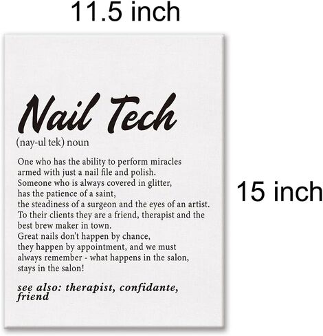 LEXSIVO Nail Tech Print Canvas Wall Art Nail Salon Decor You Can't Buy Happiness But You Can Get Your Nails Done Painting 12x15 Canvas Poster Framed Ready to Hang Artwork Sign in Saudi Arabia