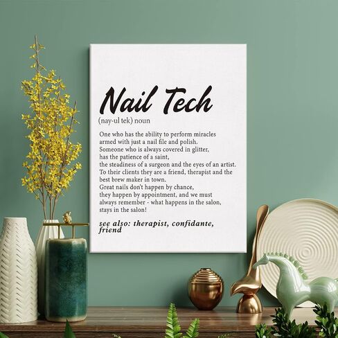 LEXSIVO Nail Tech Print Canvas Wall Art Nail Salon Decor You Can't Buy Happiness But You Can Get Your Nails Done Painting 12x15 Canvas Poster Framed Ready to Hang Artwork Sign in Saudi Arabia