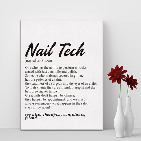 LEXSIVO Nail Tech Print Canvas Wall Art Nail Salon Decor You Can't Buy Happiness But You Can Get Your Nails Done Painting 12x15 Canvas Poster Framed Ready to Hang Artwork Sign in Saudi Arabia