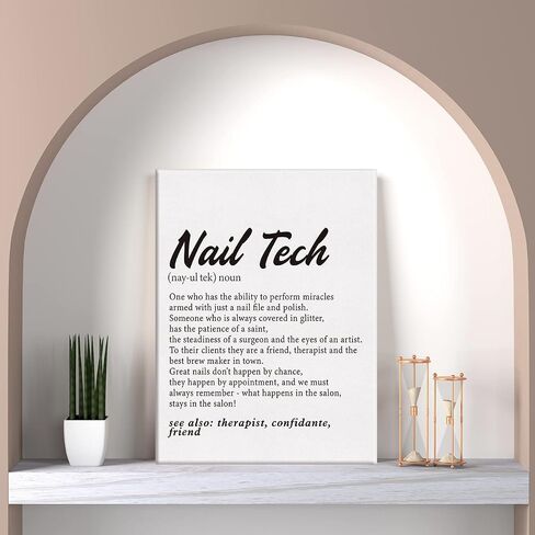 LEXSIVO Nail Tech Print Canvas Wall Art Nail Salon Decor You Can't Buy Happiness But You Can Get Your Nails Done Painting 12x15 Canvas Poster Framed Ready to Hang Artwork Sign in Saudi Arabia