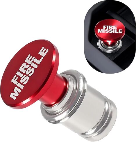 Car Cigarette Lighter, Alloy High Temperature Resistance Cigarette Lighter Plug Push Button, Standard 12 V Fast Heating Power Socket Replacement, for Most Cars Interior Accessories (Red) in Saudi Arabia