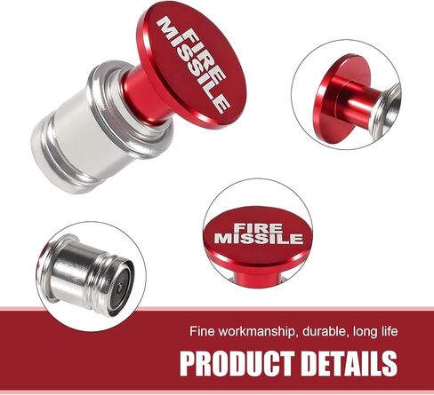 Car Cigarette Lighter, Alloy High Temperature Resistance Cigarette Lighter Plug Push Button, Standard 12 V Fast Heating Power Socket Replacement, for Most Cars Interior Accessories (Red) in Saudi Arabia