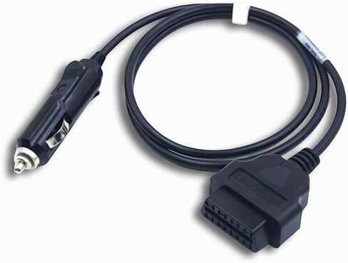 OBD2 Vehicle ECU Emergency Power Supply Cable 16 Pin Female to Cigarette Lighter Connector Cord 12V DC Car Battery Memory Saver Adapter Automotive Accessories (1M/3.3FT) in Saudi Arabia