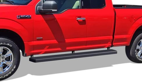 APS Running Boards 5in Matte Black Compatible with Ford F150 2015-2025 Super Cab & F-250 F-350 Super Duty 2017-2025 Stainless Steel (Nerf Bars Side Steps Side Bars) in Saudi Arabia