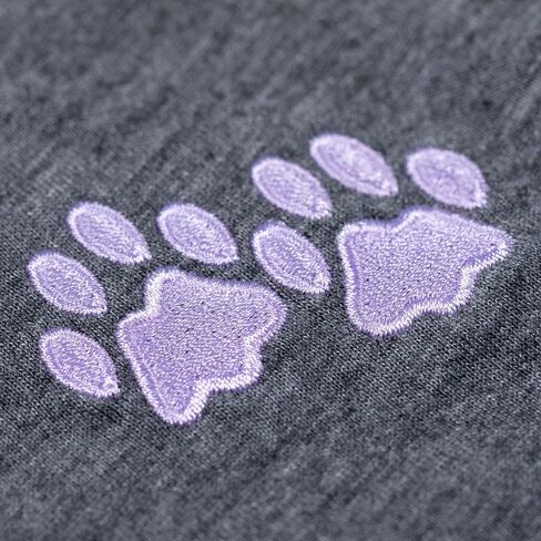 Purple Paw Women's Casual Shorts Soft Cotton Embroidered Design with Pockets Elastic Waist Gifts for Women Mom Ladies in Saudi Arabia