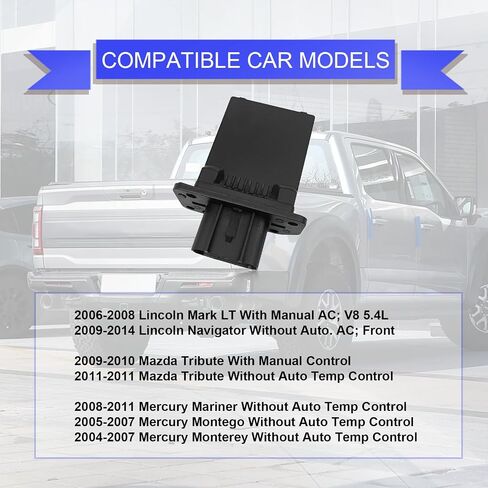 HVAC Blower Motor Motor yh-استبدال F0rd Expedition ، Escape F150 ، F250 ، F350 Super Duty ، Mustang ، Mark LT ، Mariner ، Lincoln Mark LT ، Mercury Mariner ، يحل محل 3F2Z-18591-AA ، YH-1715 in Saudi Arabia