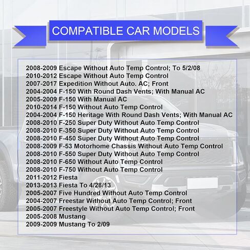 HVAC Blower Motor Motor yh-استبدال F0rd Expedition ، Escape F150 ، F250 ، F350 Super Duty ، Mustang ، Mark LT ، Mariner ، Lincoln Mark LT ، Mercury Mariner ، يحل محل 3F2Z-18591-AA ، YH-1715 in Saudi Arabia