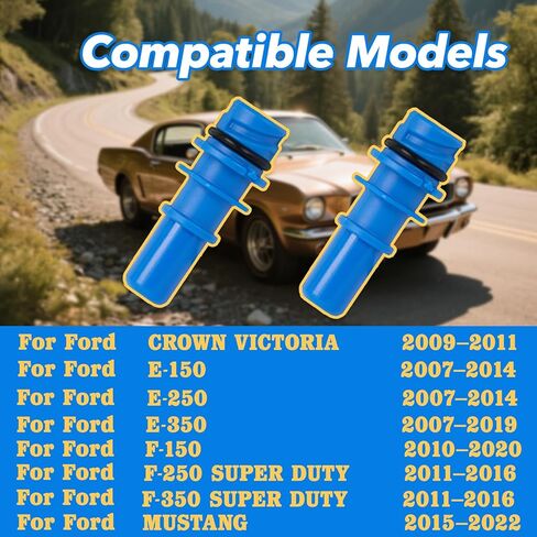 2 PCS 7L3Z6A666A PVC-متوافق مع فورد E-Series E-150 E-250 E-350 E-450 ، F-Series F-150 F-250 F-350 F-450 ، F-53 ، مع سيارة المدينة ، مع Grand Marquis ، مع Crowning Victoria in Kuwait