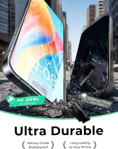 2 PACK for iPhone 16 Pro Max Privacy Screen Protector 6.9 Inch, 10s Auto Dust-Elimination Installation, 100% Anti Spy, 9H Tempered Glass, Scratch Resistant, Full Edge Coverage in Saudi Arabia