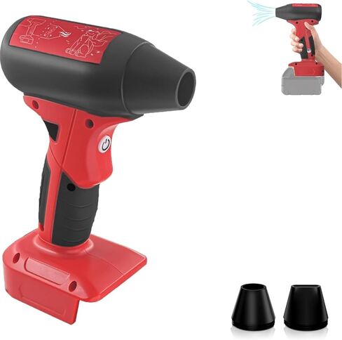 منفاخ هواء مضغوط، منفاخ مجفف توربو محمول باليد 130000 دورة في الدقيقة 4 سرعات للسيارة، لوحة المفاتيح، تجفيف شعر الحيوانات الأليفة، منفضة هواء لاسلكية (مروحة فقط) (مناسب لبطارية DeWalt 20V 60V) in Kuwait