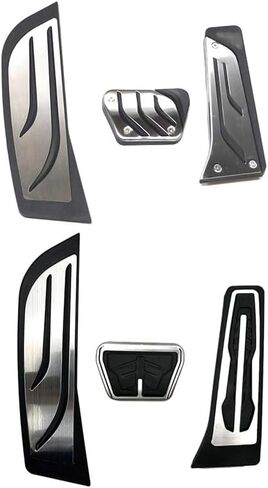 مجموعة غطاء دواسة فرامل فرامل الغاز RHD لـ BMW X3 X4 X5 X6 2 3 4 5 6 7 Series G20 G30 G11 G01 G02 F15 F16 F22 F25 (Black-A) in Saudi Arabia
