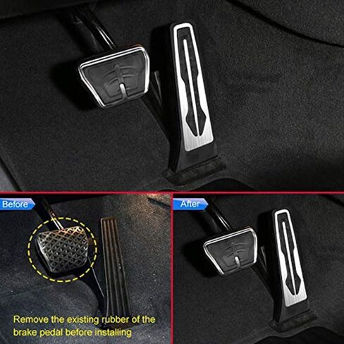 مجموعة غطاء دواسة فرامل فرامل الغاز RHD لـ BMW X3 X4 X5 X6 2 3 4 5 6 7 Series G20 G30 G11 G01 G02 F15 F16 F22 F25 (Black-A) in Saudi Arabia