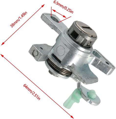 Car Door Lock Cylinder with 2 Keys Left Driver Side for Honda for Odyssey 2005 2006 2007 2008 2009 2010 72185-SHJ-A01 72185SHJA01 in Saudi Arabia