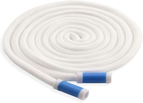 BOROLA 1Pcs 51 Inch Fashionable Durable Cotton Drawstring, Premium Hoodie, Sports Pants, Shorts Universal Drawstring Replacement (Black Rope, Cylinder Metal Head) in Kuwait