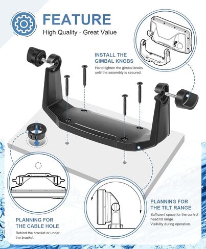 Replacement Gimbal Mount Kit 740143-1 for Hummingbird Helix-5 Series in Kuwait