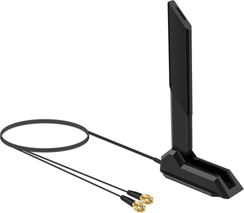 External Tri-Band 802.11BE Performance WiFi 7 Antenna with Magnetic Base Extension Cable for WiFi 7 PC Desktop Computer Extendable Router ASUS ROG Gaming Motherboard, Slinkdsco in Kuwait