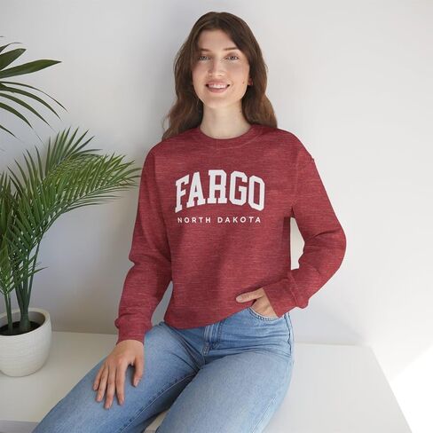 Fargo North Dakota Adult Unisex Crewneck Sweatshirt in Kuwait