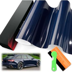 1FTx5FT PET Super Gloss Midnight Blue High Glossy Vinyl Wrap Auto Car Sticker Decal Film Sheet Bubble Free Air Release Technology with Tool Set in Saudi Arabia