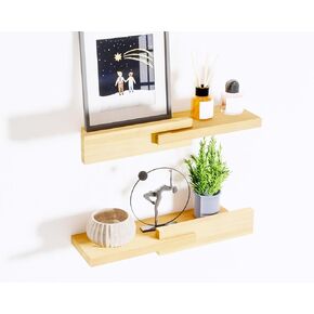 أرفف فريدة عائمة ، أرفف الجدران الحديثة القابلة للانعكاس ، أرفف حائط الحد الأدنى ، شاشة الحافة وإطار الصورة لغرفة النوم ، غرفة المعيشة ، الحمام ، المطبخ ، 4.5 د × 16.5 وات ، بني ، بني in Kuwait