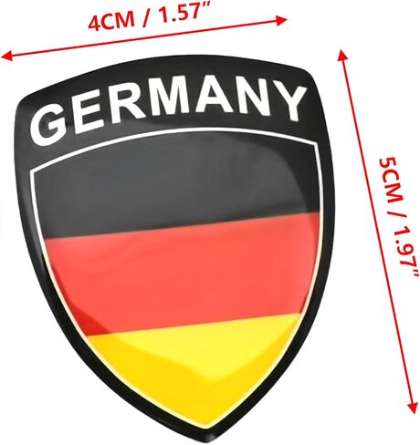 PTDecals 4 PCS 4x5CM Soft Flexible Epoxy Italy Italian Flag Emblem Sticker Decals for Vehicle Auto Car Motorcycle Helmet Home Decoration in Kuwait