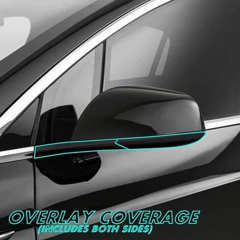 SlickMod Chrome Delete Blackout Vinyl Overlay for Tesla Model X (6. Front Bumper Trim, Satin Black) in Saudi Arabia
