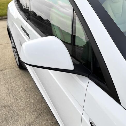 SlickMod Chrome Delete Blackout Vinyl Overlay for Tesla Model X (6. Front Bumper Trim, Satin Black) in Saudi Arabia