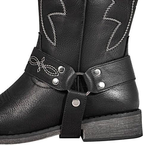 SheSole Women's Buckle Strap Wide Calf Cowboy Boots Square Toe Western Cowgirl Boots in Kuwait