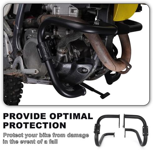 Xitomer متوافق مع DRZ400 / DRZ400E / DRZ400S 2000-2024 حارس المحرك ملائمة لعام 2024 DRZ400SM 2005-2024 BAR MOTARDER BAR الصلب محرك المحرك المحرك الحراس الوفير in Kuwait
