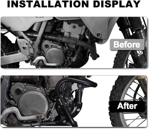 Xitomer متوافق مع DRZ400 / DRZ400E / DRZ400S 2000-2024 حارس المحرك ملائمة لعام 2024 DRZ400SM 2005-2024 BAR MOTARDER BAR الصلب محرك المحرك المحرك الحراس الوفير in Kuwait