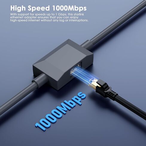 Starlink Cable 33 FT, CMX CMR Rated 26AWG Starlink Replacement Cable 1200Mbps, Starlink Rectangular Satellite Replacement Gen 2 Cable, Starlink Extension Cable for Starlink Actuated Gen 2 in Kuwait