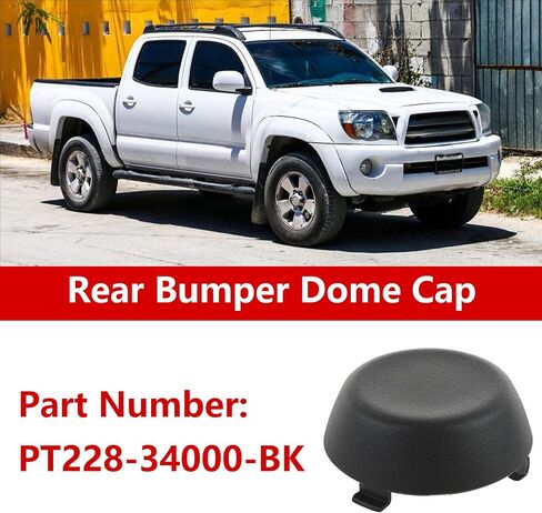 Rear Bumper Dome Cap for Toyota Tacoma 2005-2015 for Toyota Tundra 2000-2006 Rear Lower Bumper Step Receiver Hitch Cover Cap Replace PT228-34000-BK 1Pcs Black in Kuwait
