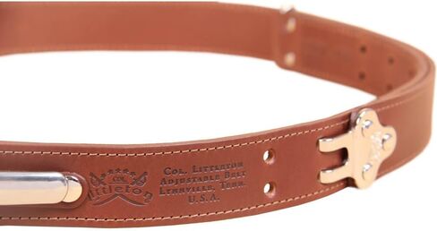 Col. Littleton Handmade Leather Cinch Belt No. 5 - قابلة للتعديل مصنوعة يدويًا في لينفيل ، تينيسي الولايات المتحدة الأمريكية in Kuwait