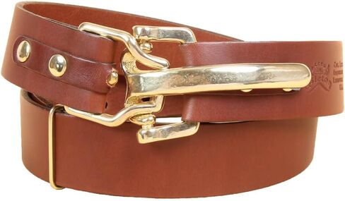 Col. Littleton Handmade Leather Cinch Belt No. 5 - قابلة للتعديل مصنوعة يدويًا في لينفيل ، تينيسي الولايات المتحدة الأمريكية in Kuwait