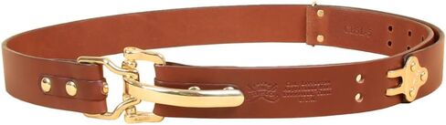 Col. Littleton Handmade Leather Cinch Belt No. 5 - قابلة للتعديل مصنوعة يدويًا في لينفيل ، تينيسي الولايات المتحدة الأمريكية in Kuwait