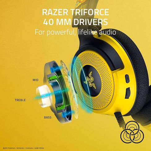 Razer Kraken V4 X Wired Gaming Headset: 40 mm Drivers - Cardioid Mic - Memory Foam Cushions - Chroma RGB Lighting - Type C & Type A Cable - for PC, Mac, PS5, Nintendo Switch, Steam Deck, Smartphone in Kuwait