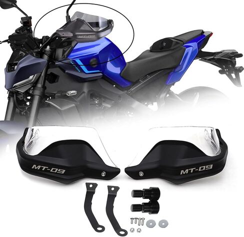 For MT09 MT-09 SP FZ09 2020 motorcycle hand guard hand guard windshield Handle both hands windproof mt09 sp fz09 2014-2020 Motorcycle Accessories (Black) in Kuwait