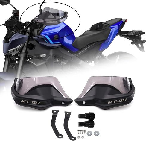 For MT09 MT-09 SP FZ09 2020 motorcycle hand guard hand guard windshield Handle both hands windproof mt09 sp fz09 2014-2020 Motorcycle Accessories (Black) in Kuwait