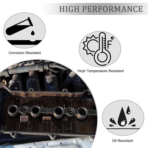 VS50542R Engine Valve Cover Gasket Set Compatible with Toyota Corolla Valve Cover Gasket Seal 1.8L Gromets Spyder Chevrolet Chevy Prizm Pontiac 2000 2001 2002 2003 2004 2005 2006 2007 2008 VC2024 in Kuwait