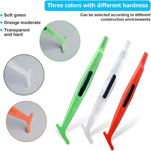 Car Micro Wrapp Curves Set ، 3pcs مجموعة أدوات Tint Slot Slot Slot المرنة مع صلابة مختلفة ، وملحقات السيارات العالمية لختم تثبيت الفيلم in Kuwait