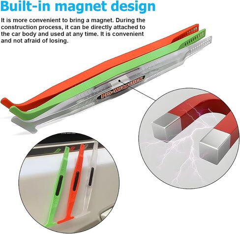 Car Micro Wrapp Curves Set ، 3pcs مجموعة أدوات Tint Slot Slot Slot المرنة مع صلابة مختلفة ، وملحقات السيارات العالمية لختم تثبيت الفيلم in Kuwait