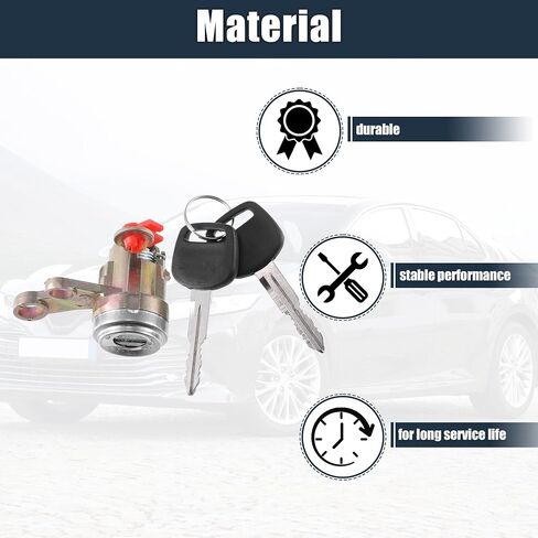 X AutoHaux 1 Set Set Switch Lock Cylinder مع مفتاح Toyota Camry 1992 1993 1994 1995 1996 استبدال 69052-33010 69051-33010 in Saudi Arabia