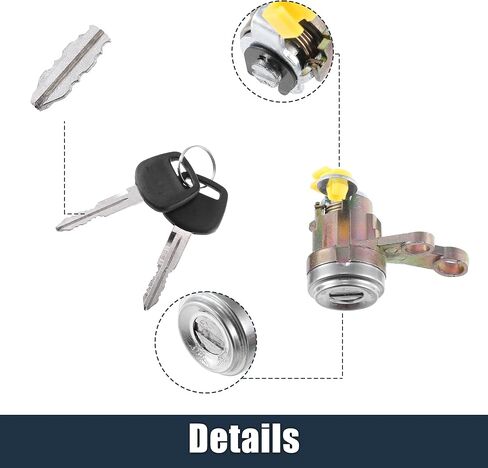X AutoHaux 1 Set Set Switch Lock Cylinder مع مفتاح Toyota Camry 1992 1993 1994 1995 1996 استبدال 69052-33010 69051-33010 in Saudi Arabia