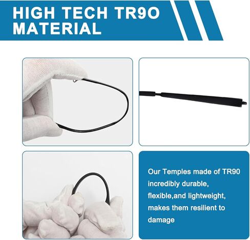 Glasses Arm Replacement Temples for Eyeglass Temple Arms Eyeglasses Parts DIY Universal Repair Kit, Easy to Replace (Matte Black) in Kuwait