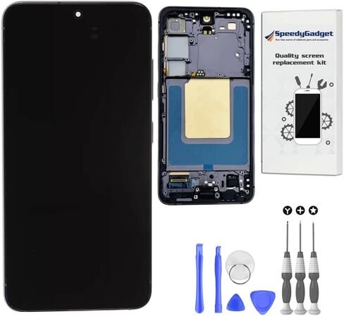[Original Quality] Samsung Galaxy S24 Screen Replacement, 6.2 inch AMOLED Display, Touch Digitizer with Frame, LCD Assembly (Cobalt Violet Frame) in Saudi Arabia
