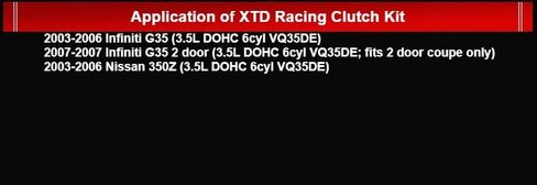 XTD STAGE 3 CLUTCH KIT FOR 03-06 350Z INFINITI G35 3.5L 6CYL VQ35DE 3.5L V6 (Clutch Kit) in Kuwait